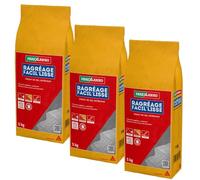 Parexlanko - Mortier de sol - Ragréage Facil'Lisse - Blanc - Préparation des sols en intérieur avant la pose de revêtements minces - Autolissant - 5kg (Lot de 3)