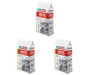 Parexlanko - Mortier Réfractaire - Gris - Montage de briques ou de pierres exposées à des températures élevées - Spécial barbecue et cheminée - 5kg (Lot de 3)