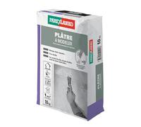PAREXLANKO - Plâtre à modeler - 10kg | Pour réparation, enduit et moulage intérieur - Prise facile - Finition soignée - Polyvalent pour travaux courants