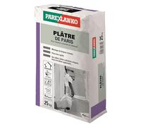 PAREXLANKO - Plâtre de Paris - 25kg | Plâtre fin intérieur - Réparation, rebouchage et scellement - Prise très rapide - Application facile