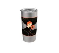 Paris Flower Girl Art Déco Gobelet isotherme en acier inoxydable double paroi
