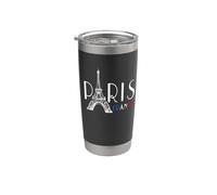 Paris France Tour Eiffel Elégant Simple Chic Gobelet isotherme en acier inoxydable double paroi