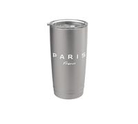 Paris France ville lettrage amoureux Gobelet isotherme en acier inoxydable double paroi