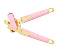 Paris Hilton Ouvre-boîte avec décapsuleur intégré, bouton facile à tourner et poignées ergonomiques pour un confort de cuisine emblématique, rose et doré