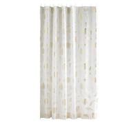 Paris Prix 135968 rideau de douche Anneau Polyester Or et Blanc