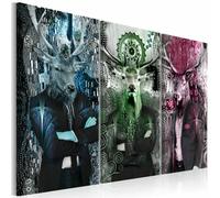 Paris Prix 3 Panneaux Animal Trio Colorful 60 x 90 cm