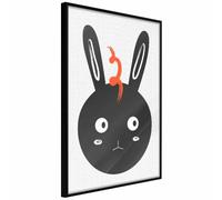 Paris Prix Affiche Murale Encadrée Surprised Bunny - 20 x 30 cm
