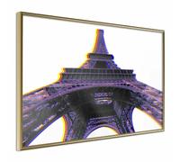 Paris Prix Affiche Murale Symbol of Paris Purple - Multicolore