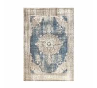 Paris Prix Tapis Imprimé Antique Vintage Beige & Bleu