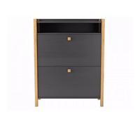Paris Prix Armoire à chaussures Hannover 2 tiroirs 107 cm Anthracite