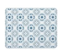 Douceur d'Intérieur – Tapis de bain Atlanta – Diatomite imprimée 35 x 45 cm Bleu