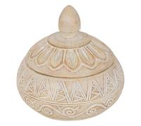 Paris Prix Atmosphera Créateur d'intérieur - Boîte Déco en Résine Oriental 15cm Beige