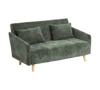 Paris Prix Atmosphera Créateur d'intérieur - Canapé Convertible 2 Places Milo 155cm Vert Cèdre