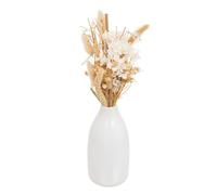 Paris Prix Atmosphera Créateur d'intérieur - Composition de Fleurs Séchées Vase 25cm Blanc