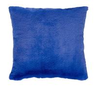 Paris Prix Atmosphera Créateur d'intérieur - Coussin Déco Imitation Fourrure Disso 45x45cm Bleu Indigo