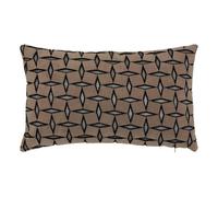Paris Prix Atmosphera Créateur d'intérieur - Coussin Déco Jacquard Diamant 30x50cm Marron