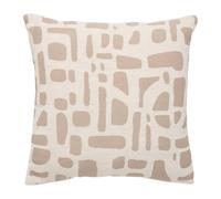 Paris Prix Atmosphera Créateur d'intérieur - Coussin Déco Jacquard Marlia 40x40cm Beige