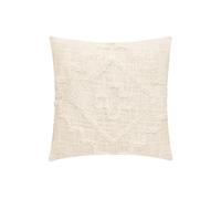 Paris Prix Atmosphera Créateur d'intérieur - Coussin Déco Tufté Inca 40x40cm Ivoire