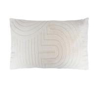 Paris Prix Atmosphera Créateur d'intérieur - Coussin Imitation Fourrure Arka 50x80cm Ivoire