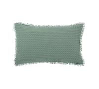 Paris Prix Atmosphera Créateur d'intérieur - Coussin Nid d'abeille Widdy 30x50cm Vert Céladon