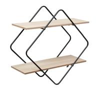 Paris Prix Atmosphera Créateur d'intérieur - Étagère Murale Design Nena 48cm Noir & Beige