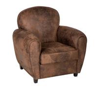Paris Prix Atmosphera Créateur d'intérieur - Fauteuil Club Stanis 86cm Marron