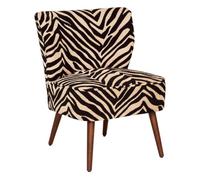 Paris Prix Atmosphera Créateur d'intérieur - Fauteuil Crapaud à Motifs Chiara 80cm Camel