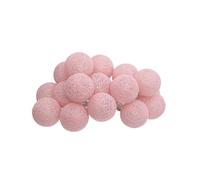 Paris Prix Atmosphera Créateur d'intérieur - Guirlande Led 16 Mini Boules 240cm Rose Clair