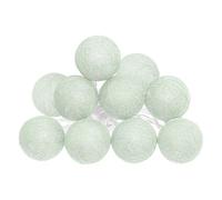 Paris Prix Atmosphera Créateur d'intérieur - Guirlande Lumineuse Led 10 Boules 165cm Vert Céladon