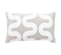 Paris Prix Atmosphera Créateur d'intérieur - Housse de Coussin Chenille Jeni 30x50cm Beige Lin