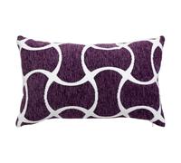 Paris Prix Atmosphera Créateur d'intérieur - Housse de Coussin Chenille Jeni 30x50cm Violet