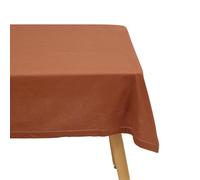 Paris Prix Atmosphera Créateur d'intérieur - Nappe Rectangulaire Chambray 140x240cm Terracotta