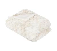 Paris Prix Atmosphera Créateur d'intérieur - Plaid Imitation Fourrure Adriel 120x160cm Beige
