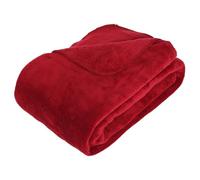 Paris Prix Atmosphera Créateur d'intérieur - Plaid Microfibre DOA 180x230cm Rouge