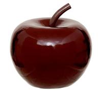 Paris Prix Atmosphera Créateur d'intérieur - Pomme Déco Extérieur en Résine Glossy 26cm Rouge Rubis