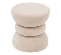 Paris Prix Atmosphera Créateur d'intérieur - Pouf Totem Ritem 36cm Beige
