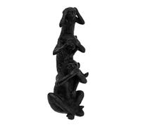 Paris Prix Atmosphera Créateur d'intérieur - Statuette 3 Singes Exotic Panama 24cm Noir