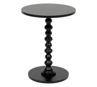 Paris Prix Atmosphera Créateur d'intérieur - Table d'Appoint Ronde Alix 50cm Noir