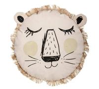 Paris Prix Atmosphera for Kids - Coussin Déco Lion Franges 44cm Naturel