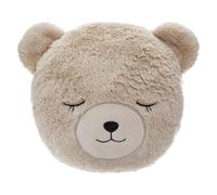Paris Prix Atmosphera for Kids - Coussin Déco Rond Enfant Ours 27cm Taupe