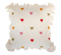 Paris Prix Atmosphera for Kids - Coussin Enfant Feston Amour 40x40cm Beige