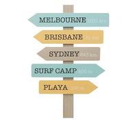 Paris Prix Atmosphera for Kids - Décoration Murale Panneaux Australie 54cm Multicolore
