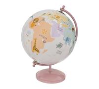 Paris Prix Atmosphera for Kids - Globe Terrestre Enfant Animaux 28cm Rose