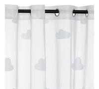 Paris Prix Atmosphera for Kids - Rideau Voilage à Œillets Nuage 140x240cm Blanc