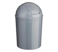 Paris Prix B Basic & Co - Poubelle de Salle de Bain Essential 7L Gris