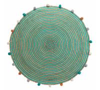 Paris Prix Tapis Enfant Pompons - Vert