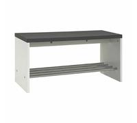Paris prix Banc à chaussures acier - Blanc