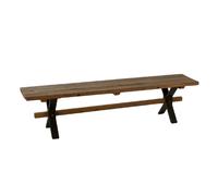 Paris prix Banc bois vieilli Fannie - Marron
