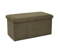 Paris Prix Banc Coffre Pliable Côtelé Scott 76cm Vert