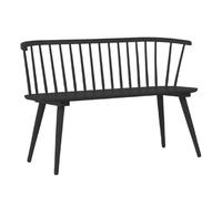 Paris prix Banc design en bois - Noir